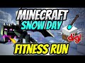  minecraft snow day fitness run  brain break  gonoodle inspired