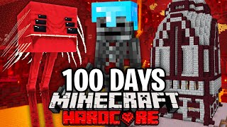 I Survived 100 Days as a WITHER SKELETON in Hardcore Minecraft.. Here&#39;s What Happened..