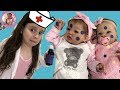 *SICK REBORN BABIES!* CAN DOCTOR ALIYAH HELP?  For Theme Thursday - Polka Dots & Purple