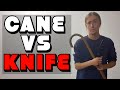 CANE VS KNIFE! 3 basic strikes you NEED to know - Cane Masters Technique