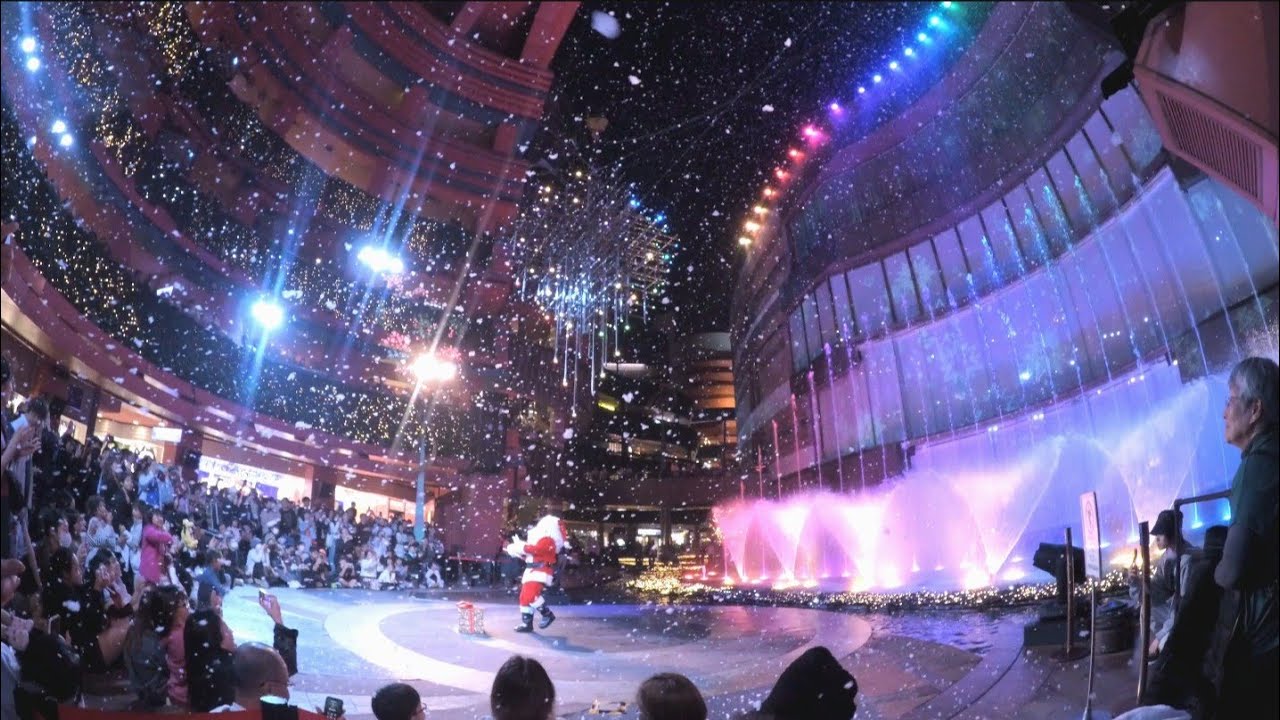 【🎅雪降る福岡･キャナル】〜❄️CANAL CHRISTMAS MIRACLE OF LIGHT❄️〜クリスマス期間限定のキャナルシティ博多 アクアパノラマ