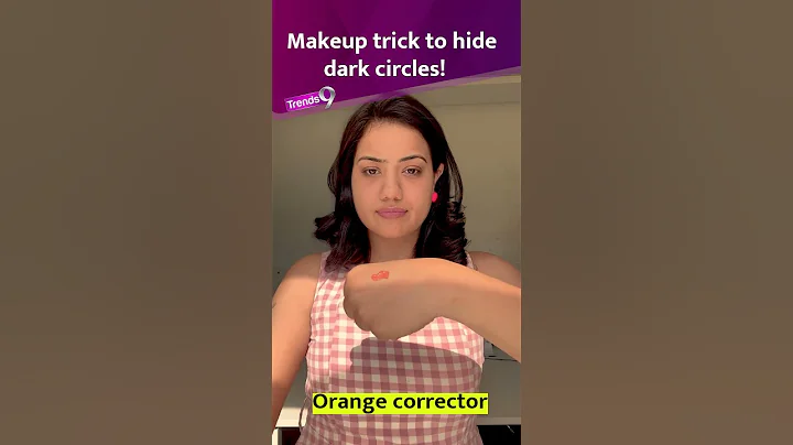 Makeup hack !  Best way to conceal your dark circles ! #darkcircles #concealer # orangecorrector