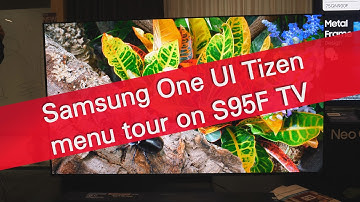 Samsung One UI Tizen 2025 demo on flagship 83S95F OLED TV