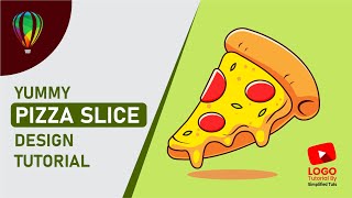 Pizza Slice Logo Design Tutorial | Coreldraw Tutorial | Simplified Tuts