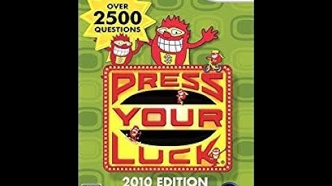 Nintendo Wii Press Your Luck 2010 Edition 5th Run Game #1