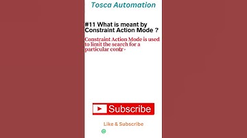 Constraint Action Mode in Tosca