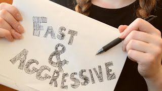 CHAOTIC ⁉️Fast & Aggressive ASMR for Concentration | Tapping, Scratching, Writing (no talking)