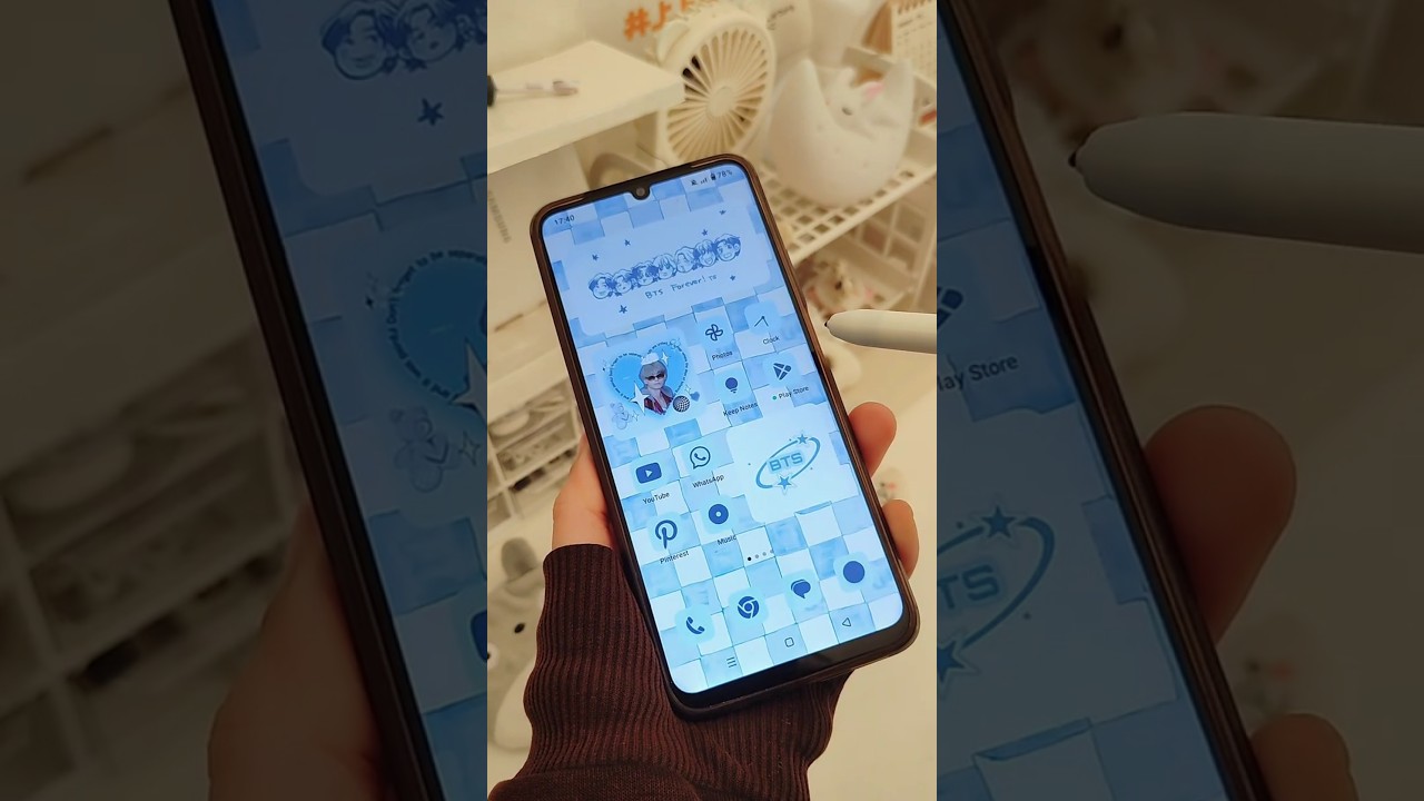Aesthetic Phone Customization 💙 Cute Theme I Make your Phone Aesthetic 