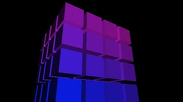 3D Software Rendering - Rotating Cubes