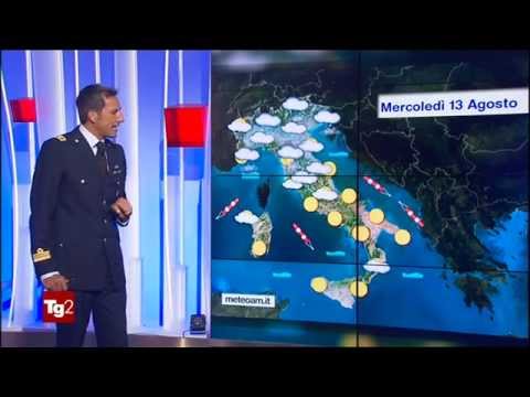 Italie Meteo au JT de Rai2 - YouTube