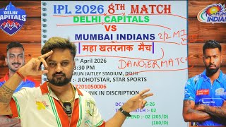 Mi vs dc ipl 2026 8th match prediction, mumbai vs delhi today match prediction, #ipl2025prediction screenshot 5