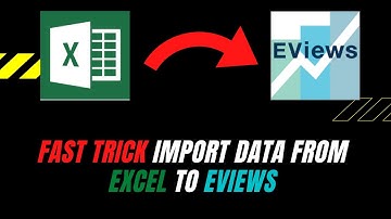 Eviews;  How to import data from excel into eviews