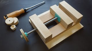 DIY Wooden Vise | Drill Press Vise | Homemade Tools