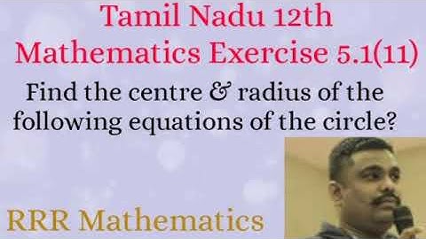 Class-12/Two Dimensional Analytical Geometry/Find the centre & radius of the circle?