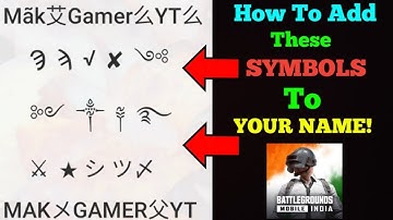 Change Stylish Name Like A Pro In PUBG | How add Symbol and Fonts Name In PUBG Mobile
