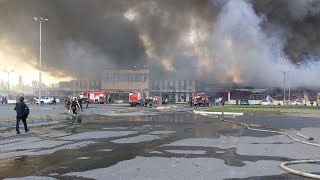 Ворожий удар по торговельному центру у Харкові: працівники гіпермаркету розповіли про перші хвилини