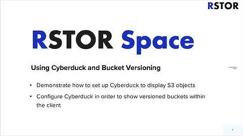 Cyberduck Bucket Versioning