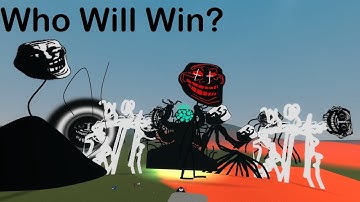 ALL TROLLGE SNPC FIGHT - GarrysMod Sandbox (Trollge Mod Pack)