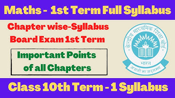 Class 10 maths Full syllabus | Session 2021-22 | Maths 1st term full syllabus | cbse maths syllabus