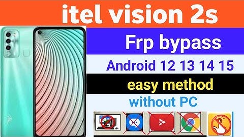 Itel vision 2s Frp bypass without PC || How to Frp bypass itel vision 2s || all itel Frp bypass 
