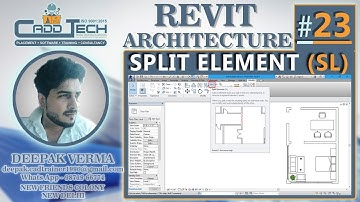#23 | Split Element in Revit Architecture [Deepak Verma]
