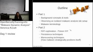 Dynamic Malware Analysis D2P01 Day 1 Review