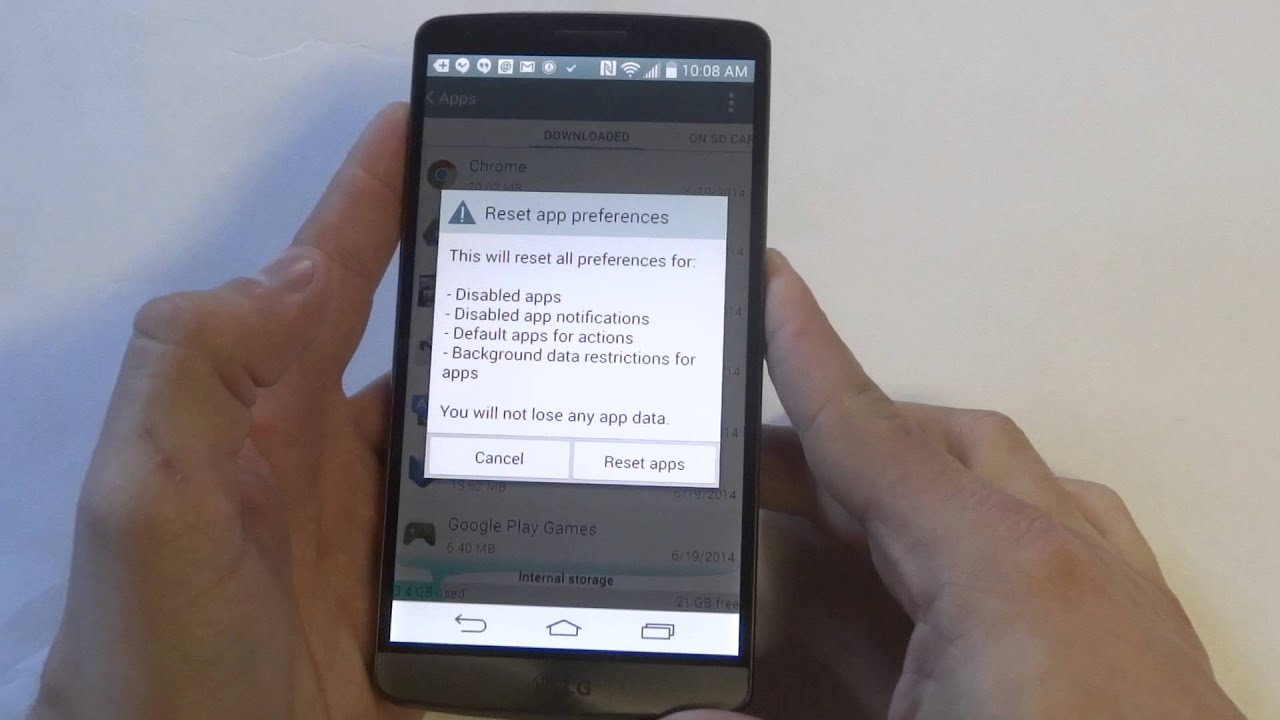 LG G3 How To Reset All Apps Preferences Fliptroniks YouTube Lg g3 how to reset all apps preferences fliptroniks youtube