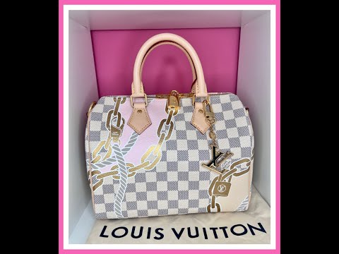 Louis Vuitton Speedy Bandouliere Bag Limited Edition Nautical Damier 25  Print 2225731