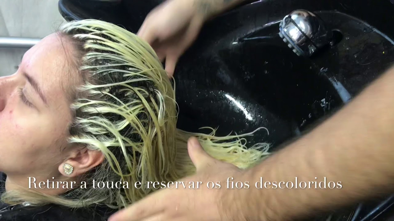 Saindo do laranja para Mechas Platinadas!