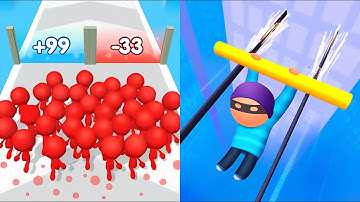 Count Master vs Roof Rails - All Levels Gameplay (ios Android)