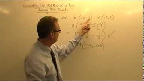 Calculating Midpoint of a Line Joining Two Points 2