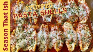 Cheesy Jumbo Stuffed Pasta Shells| Italian Sausage and Cheese Stuffed Pasta Shells