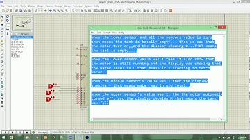 water tank project using AT89C51 IC