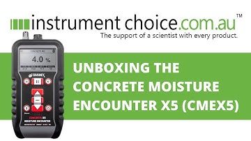Unboxing the Concrete Moisture Encounter X5 (CMEX5)