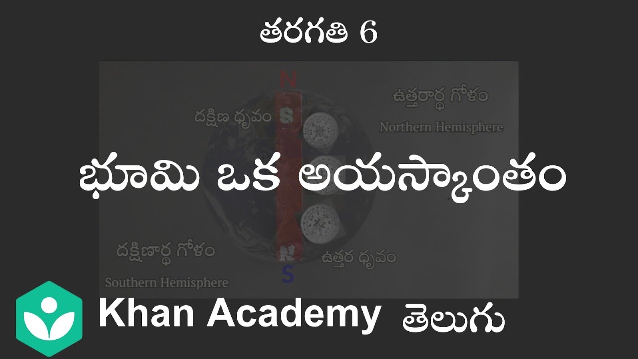 Earth behaves like a magnet[ Telugu] | Playing with magnets| Class 6 | Science | Khan Academy