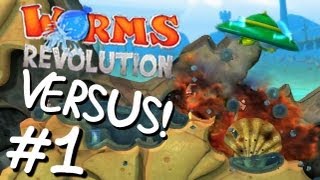 Worms Revolution (3 Player Versus) - [Deathmatch Gameplay] - The Conkey Donkey Strikes Again!