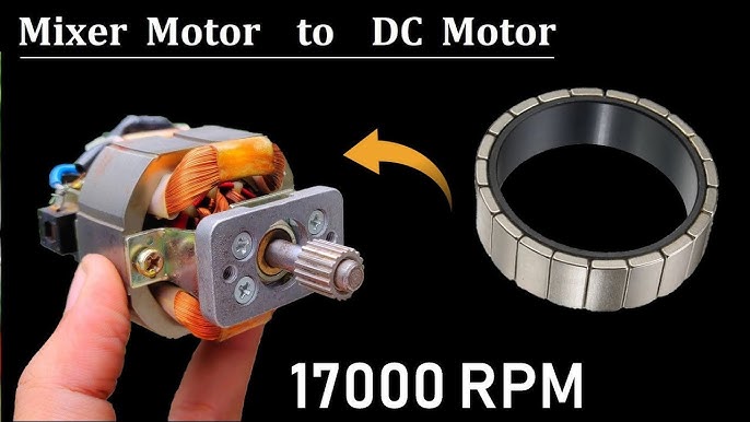 Universal Motor from a Mixer DIY  How to do Connections to Run it ! 
