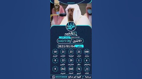 #التقويم الهجري من سورة  الأحزاب للشيخ أسامة خياط