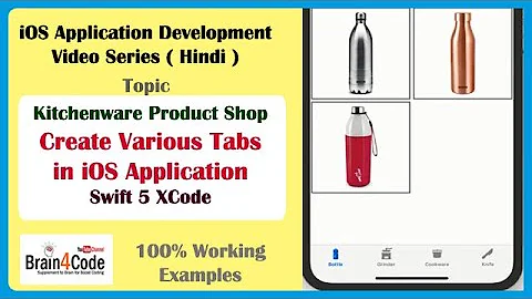 How to implement Tabs with Tab Bar Controller and Use Collection View with Swift 5 XCode | Hindi