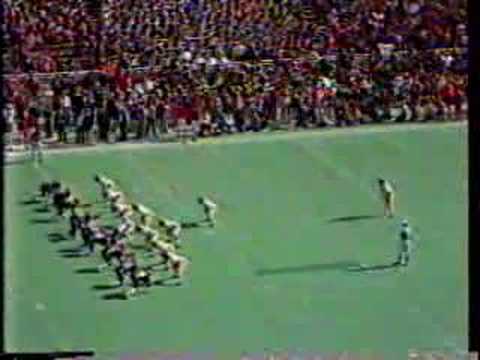 Illini football's Keith Taylor 1983 vs Michigan.