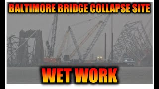 Wet Work at the Baltimore bridge Collapse Site where the Dali ship destroyed the Key Bridge by Minorcan Mullet 48,926 views 10 days ago 8 minutes, 14 seconds