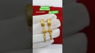 Daily use earings | all India delivery available | online payment #haar #gold #goldstuds #realgold