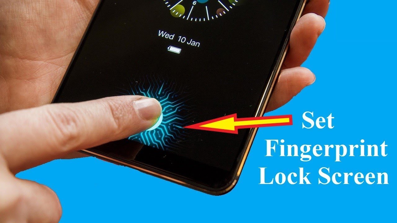 How to Set Fingerprint Lock on Display in Any Mobile Phone  YouTube