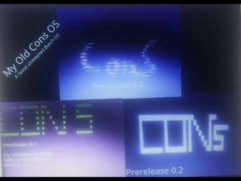 Console OS (Cons Batch OS) Evolution