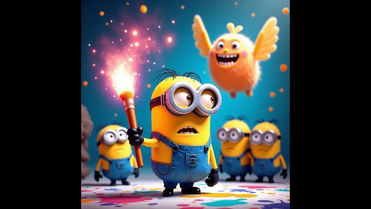 Minions and the Magic Paint 🎨 | Fun Cartoon for Kids | Imagination Adventure!