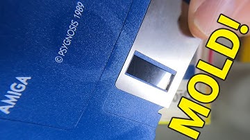 Trying to clean mold from a floppy disk (Amiga - Blood Money)