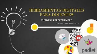 🔴 DIRECTO: Taller Gratuito de HERRAMIENTAS DIGITALES PARA DOCENTES 🎓🎬✅