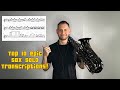 Top 10 Epic Saxophone Solos Transcription Sheets