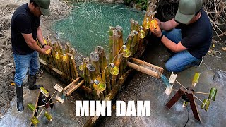 INCREDIBLE !! how to make a MINI hydroelectric plant in the Amazon jungle.