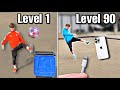 TRICK SHOTS from Level 1 To Level 100 (Football/Soccer)